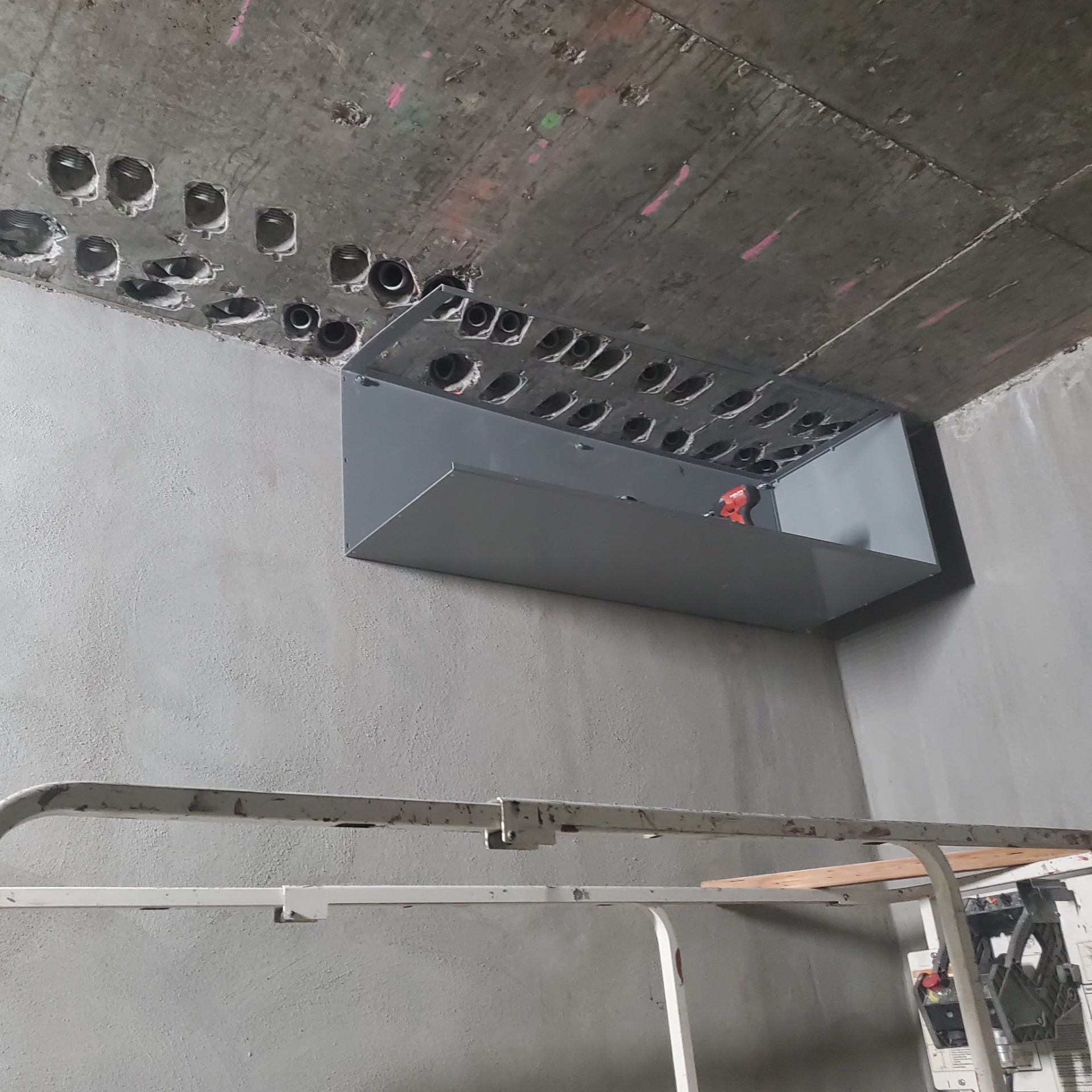 Ceiling Pull Box & Conduit Stubs