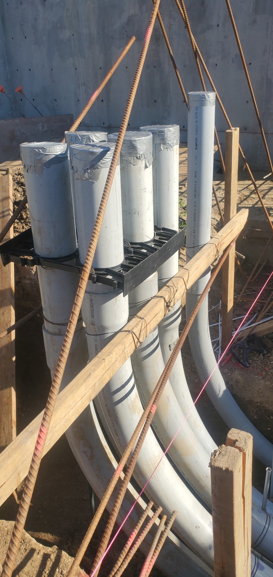 Underground PVC Conduit Stub-Ups